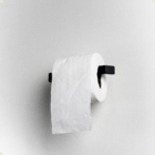 Suporte Para Papel Higiênico Papeleiro De Parede Line Preto P