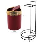 Suporte Para Papel Higiênico Preto Lixeira 5 Litros Basculant