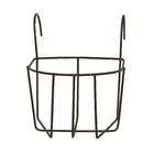 Suporte para Parede Ferro Cesta Tropical 19x27cm Marrom