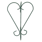 Suporte para Parede Ferro Coração Negro I 22x14cm Preto