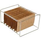 Suporte Para Pastas Suspensas Menno Até 50 Pastas Cromado Uni