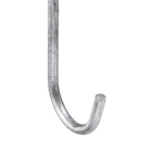 Suporte para Pendurar Aço Galvanizado com 4 Ganchos Médio 7,40x5,60cm Cinza