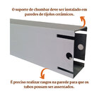 Suporte Para Pia Chumbar 40cm Tanque Bancada De Mármore 10un