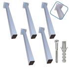 Suporte Para Pia De Parafusar 40cm 5 Pçs Grapa Para Bancada