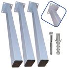 Suporte Para Pia De Parafusar 60 Cm 3 Peças Grapa Marmore