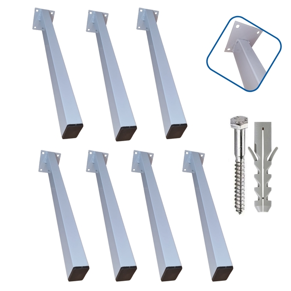 Suporte Para Pia De Parafusar 60 Cm 7 Peças Grapa Mármore