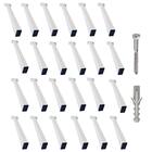 Suporte Para Pia Mão Francesa 50cm - 24un + Kit Parafusos