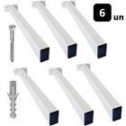 Suporte Para Pia Mão Francesa 50cm - 6un + Kit Parafusos