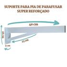 Suporte Para Pia Super Reforçado 40cm 10 Pçs Bancada Granito
