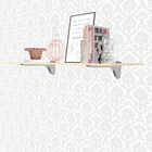 Suporte para Prateleira com Regulagem Pelicano Cromado Base