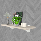 Suporte para Prateleira Grande com Regulagem Tucano Branco Base