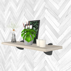 Suporte para Prateleira Grande com Regulagem Tucano Preto Base