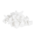 Suporte para Prateleira Madeira Embutir 10x8mm Branco 20 peças