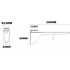 Suporte Para Prateleira Pelicano Preto Fosco - 4un