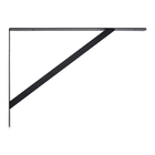 Suporte para Prateleira Reforçado 50cm Preto Bemfixa