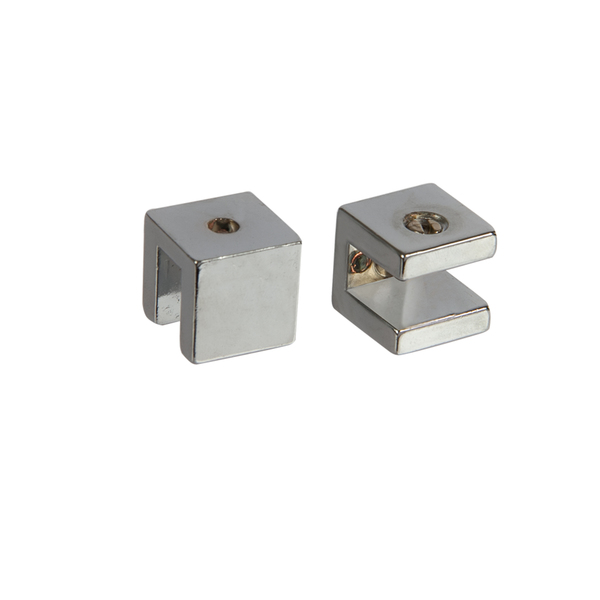 Suporte para Prateleiras de Vidro, Madeira e Granito Zamac 2 peças