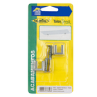 Suporte para Prateleiras de Vidro, Madeira e Granito Zamac 2 peças