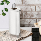 Suporte para Rolo de Papel Toalha de Metal Cromo Fosco Arthi