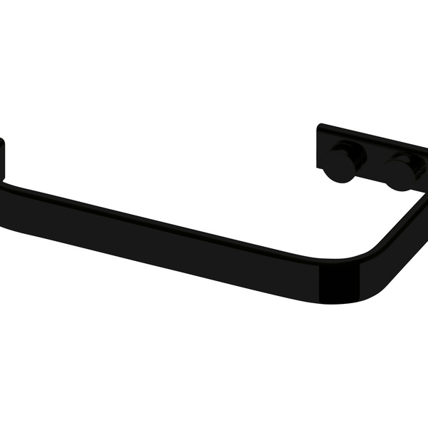 Suporte Para Rolo Papel Higiênico Preto Fosco De Aço Carbono