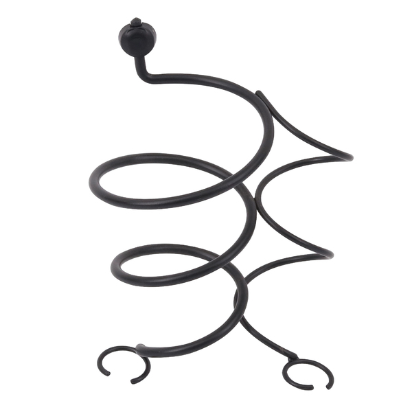 Suporte para Secador e Chapinha Parede Metal Preto Casual Zamar