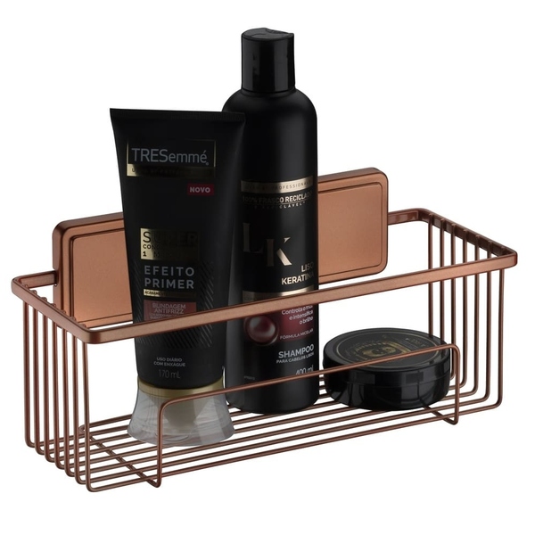 Suporte Para Shampoo Adesivo - Cobre Acetinado