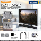 Suporte Para Soundbar Preto Multivisão