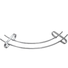 Suporte Para Taças Curvo Organizador Armário Aço Cromado