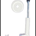 Suporte Para Teto Simples 28mm Para Cortina Branco