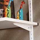 Suporte para Trilho Alumínio Ordenare Regulável 21x2,50cm Branca