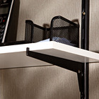 Suporte para Trilho Aço Ordenare Versátil 22x7,10cm Preta