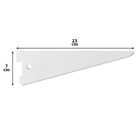 Suporte para Trilho Aço Ordenare Fico Forte 23,10x7,10cm Branca