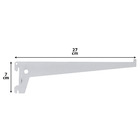 Suporte para Trilho Aço Ordenare Versátil 27x7,10cm Branca