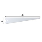 Suporte para Trilho Aço Ordenare Fico Forte 38,30x7,10cm Branca