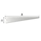 Suporte para Trilho Aço Ordenare Fico Forte 38,30x7,10cm Cromada