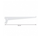 Suporte para Trilho Simples Encaixe 30cm Branco STSB-30B Brasforma