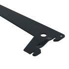 Suporte para Trilho Simples Encaixe 30cm Preto STSB-30 Brasforma