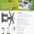 Suporte para TV Articulado 26" a 55" V4 BLACK ELG