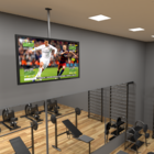 Suporte para TV Articulado Teto Acima de 47'' Preto Lexman