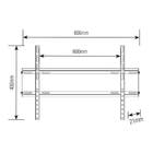 Suporte para TV Fixo de 37" a 70" Ultra Slim Brasforma