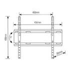Suporte para TV Inclinável de 32" a 55" Ultra Slim Brasforma