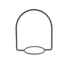 Suporte para Vaso 25x23cm em Aço Preto Pendente Massol