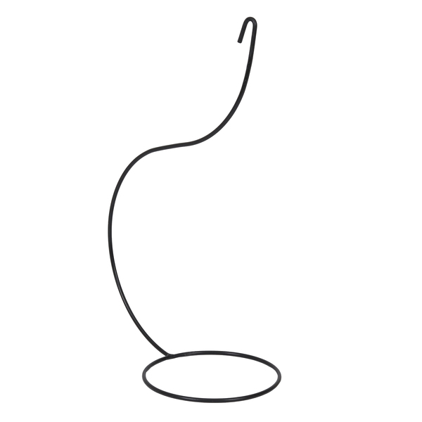 Suporte para Vaso 42x26cm em Aço Preto Lateral Massol