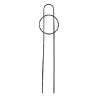 Suporte para Vaso 60x13cm em Aço Preto Tutor de Plantas Círculo Médio Massol