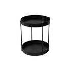 Suporte para Vaso em Aço 50x25cm Preto Oficina Agra Médio Vasap