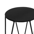 Suporte para Vaso em Aço 50x25cm Preto Oficina Tripé Infinity Médio Vasap