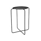 Suporte para Vaso em Aço 50x40cm Preto Oficina Dubai Baixo Vasap