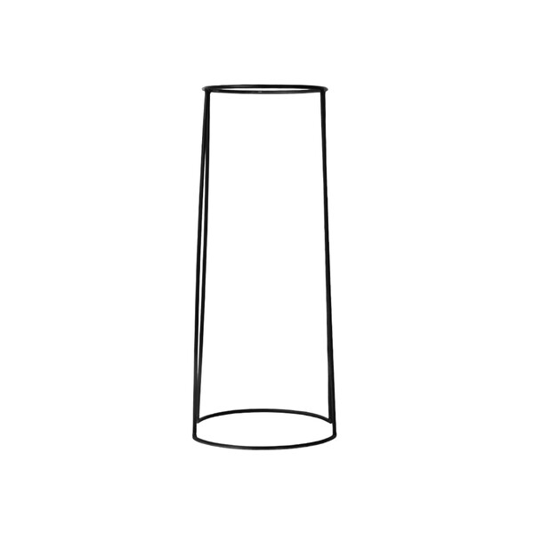 Suporte para Vaso em Aço 70x32cm Preto Oficina Bariloche Alto Vasap