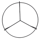 Suporte para Vaso Aço Angico 30x5cm