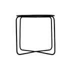 Suporte para Vaso de Parede em Aço 30x40x40cm Preto Oficina Dubai Baixo Vasap