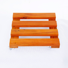 Suporte Para Vaso De Planta Peroba Com Rodinhas De Silicone